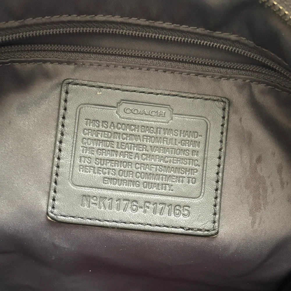Coach Metallic Silver ShoulderBag - Picture 3 of 15